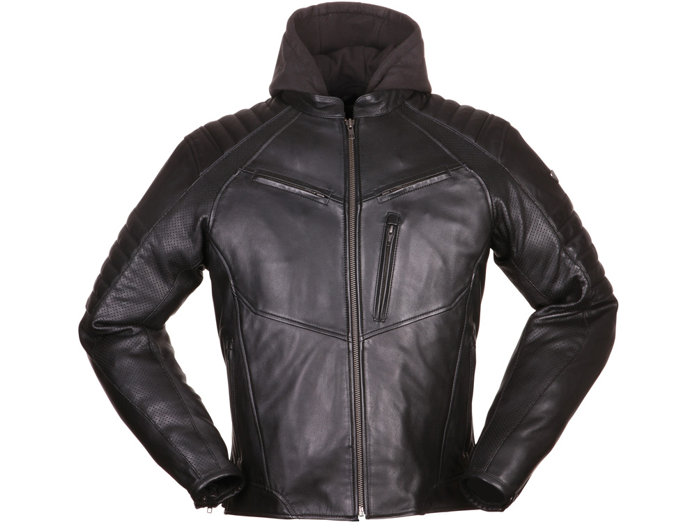 Modeka Bad Eddie Motorrad Lederjacke Herren (schwarz)
