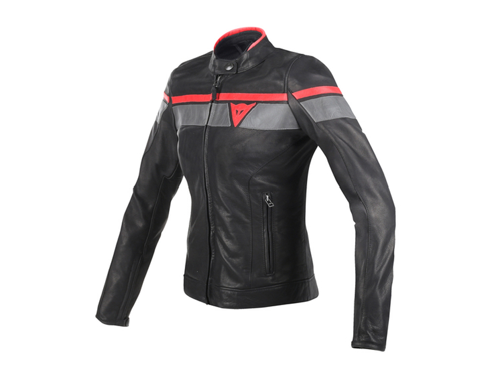 Dainese Blackjack Motorradjacke Damen (schwarz/rot)