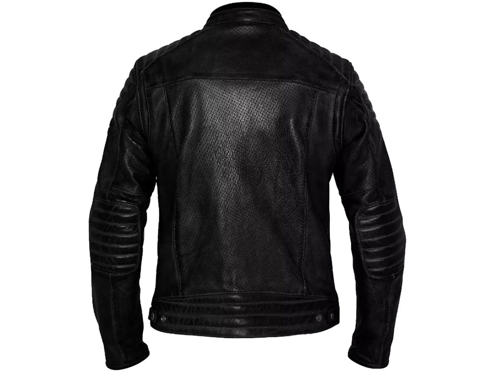 John Doe Storm Motorrad Lederjacke Herren (schwarz)