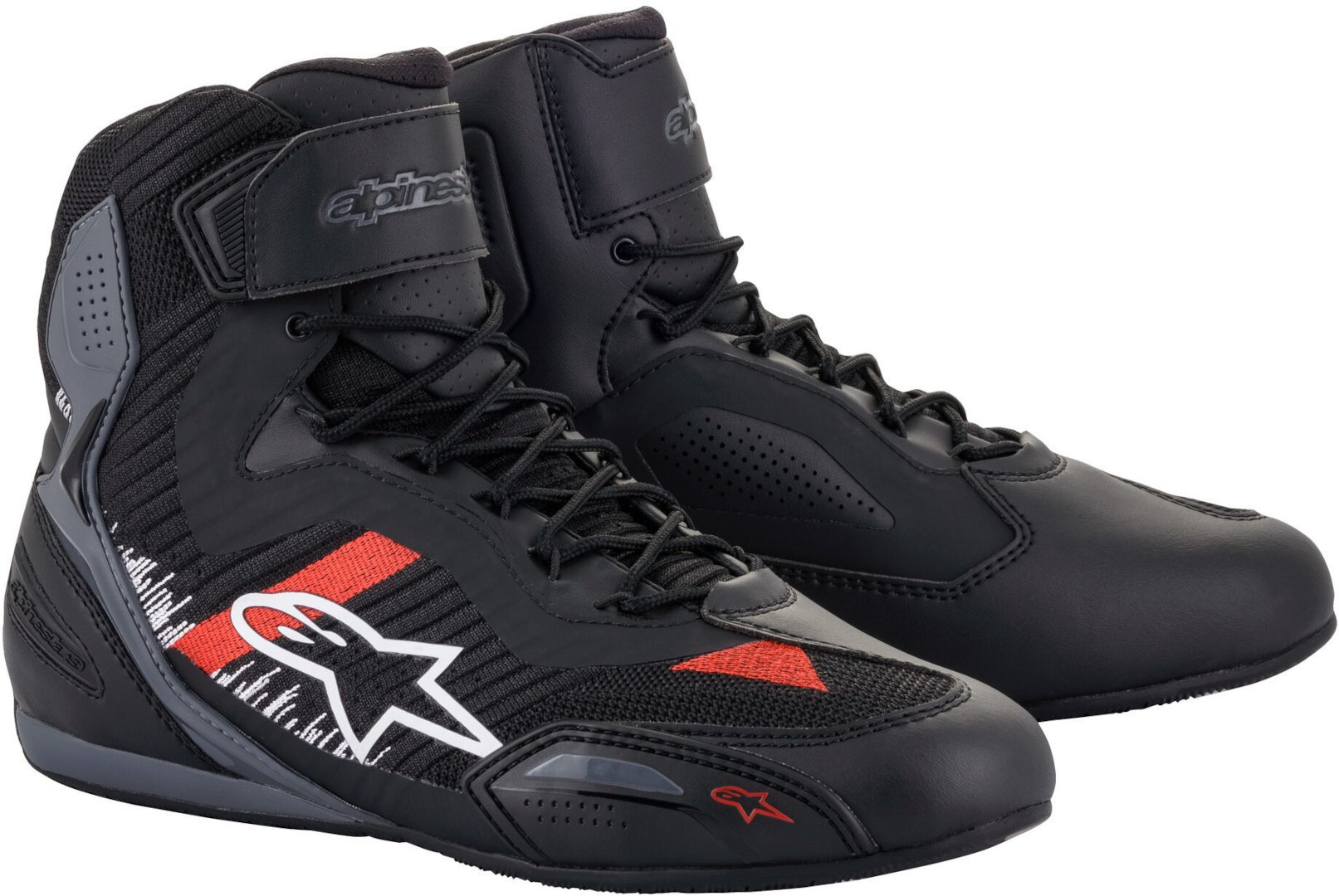 Alpinestars Faster 3 Rideknit Schuhe Herren (schwarz/grau/rot)