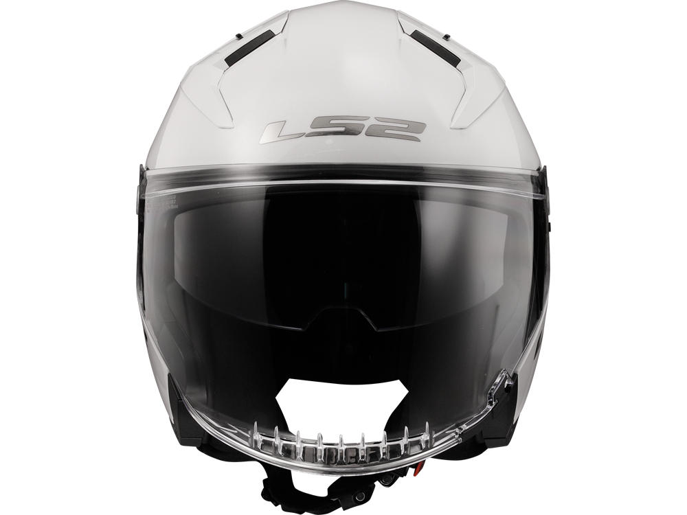LS2 OF603 Infinity II Solid Motorradhelm (Weiß)