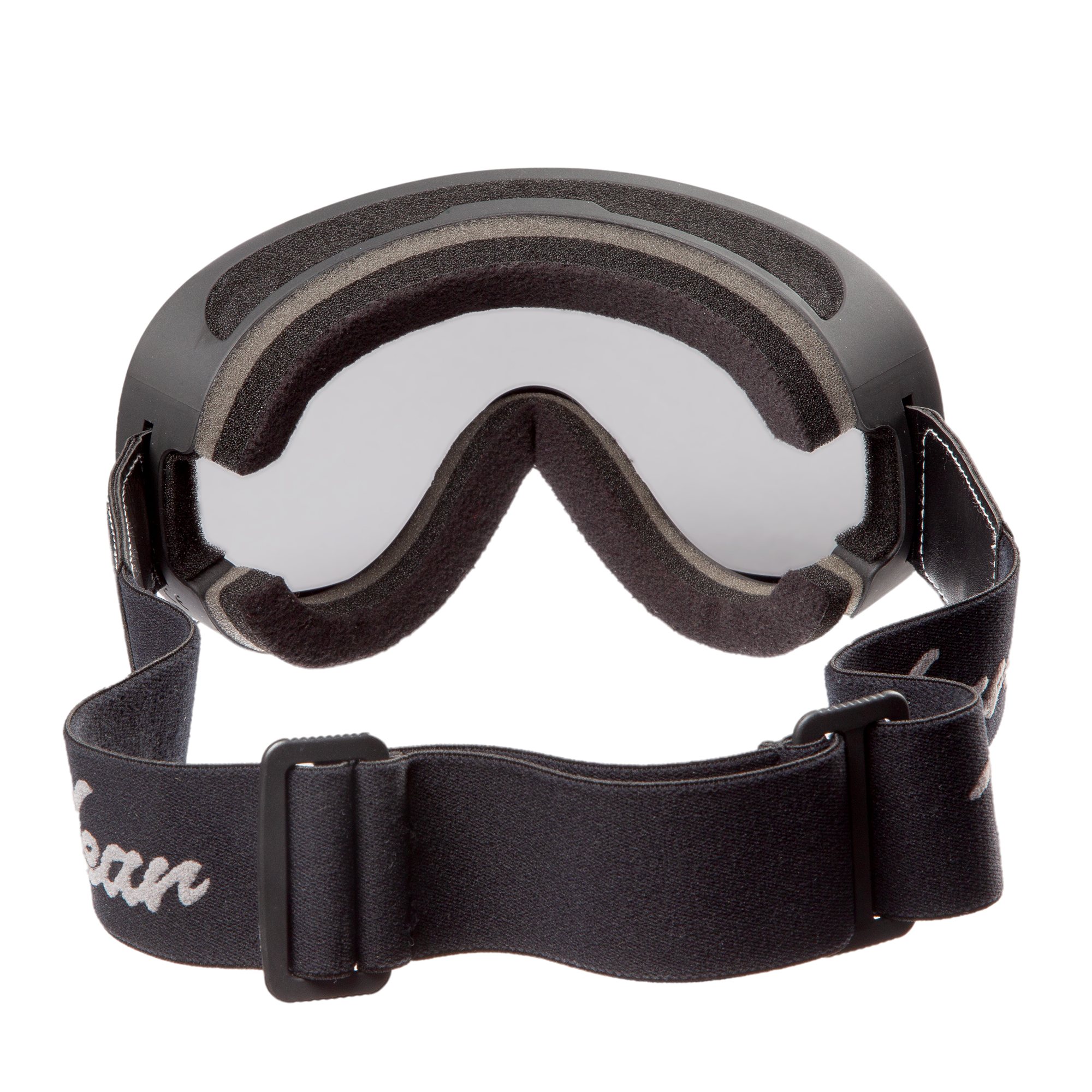 PiWear Arizona SM Retro Brille mit Brillenband getönt (schwarz/schwarz)