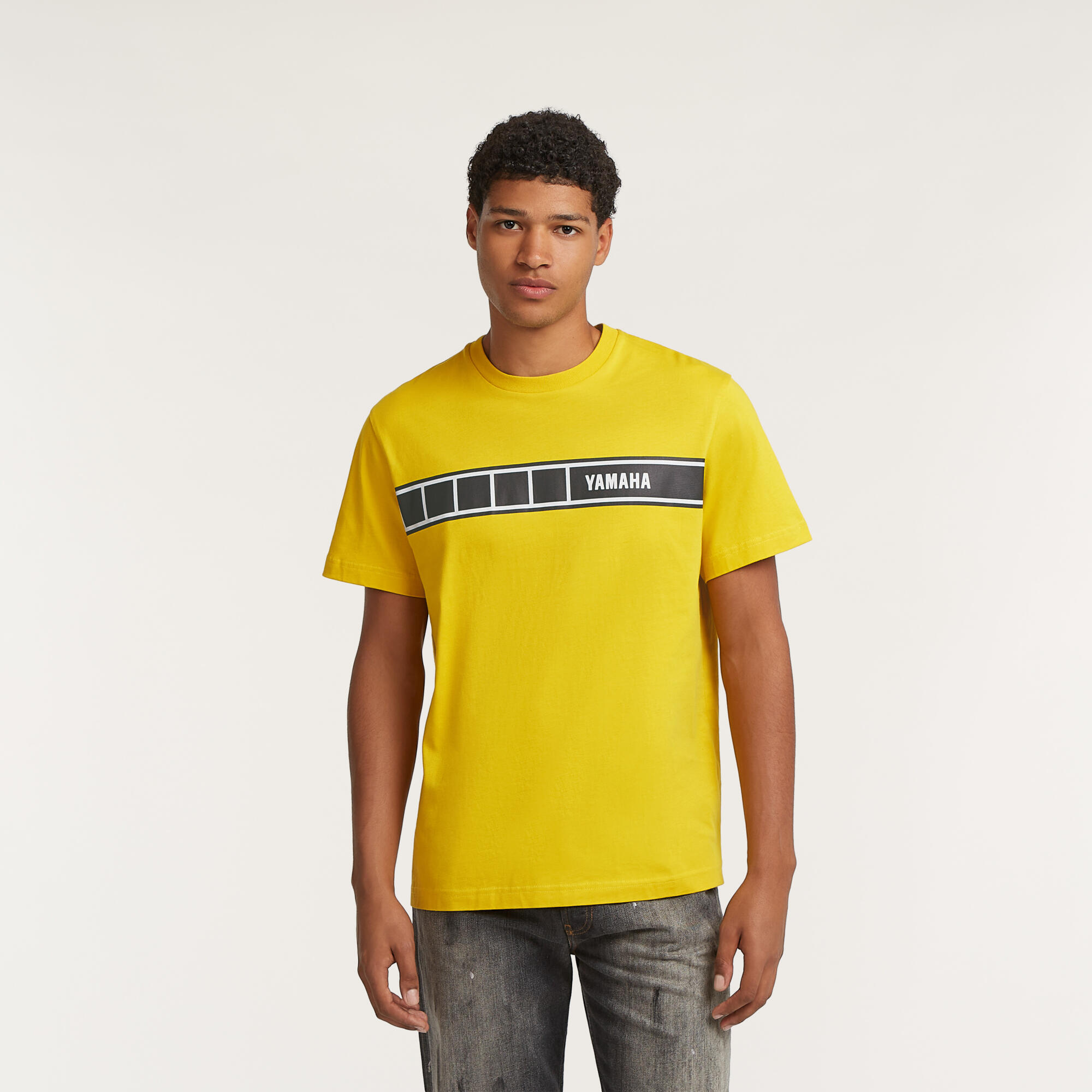 Yamaha Faster Sons Sport Heritage T-Shirt (Gelb/Schwarz)