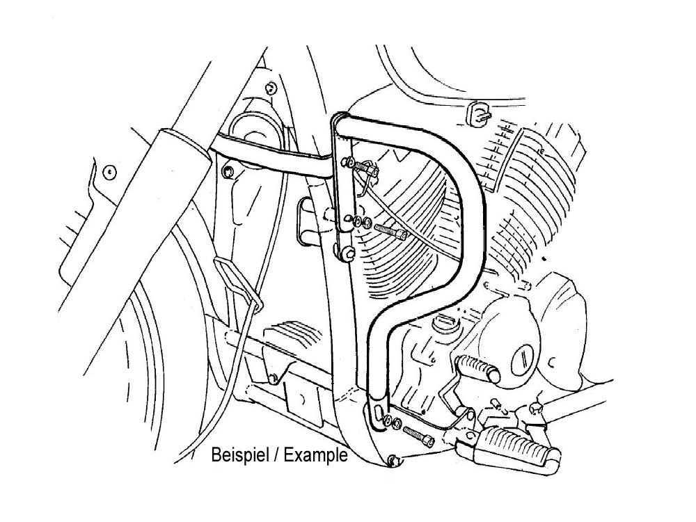 Hepco & Becker Motorschutzbügel Yamaha SCR 950 (2017- | schwarz)