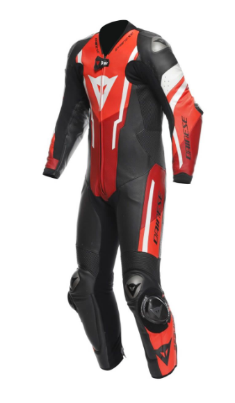 Dainese Misano 3 D-Air Lederkombi 1tlg. perforiert (Schwarz/Neonrot)