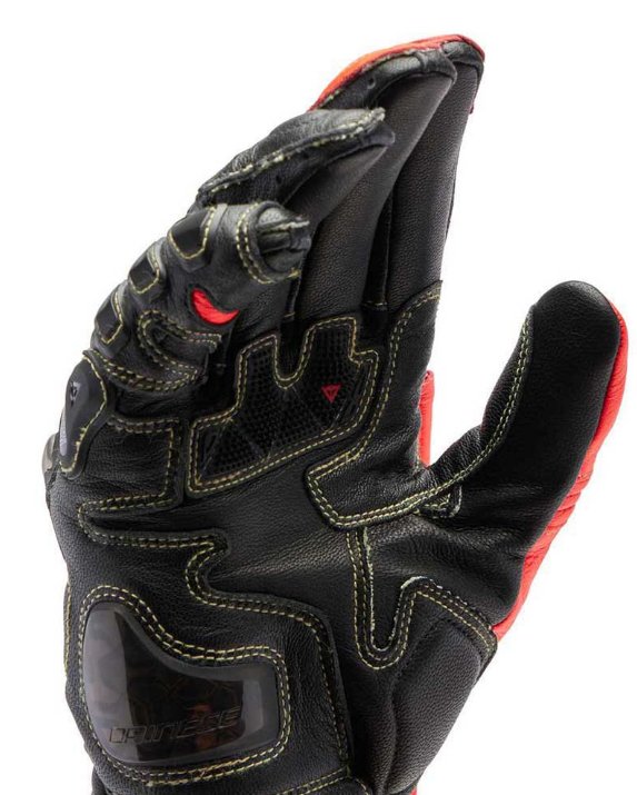Dainese Full Metal 7 Sporthandschuh (Schwarz/Neonrot)