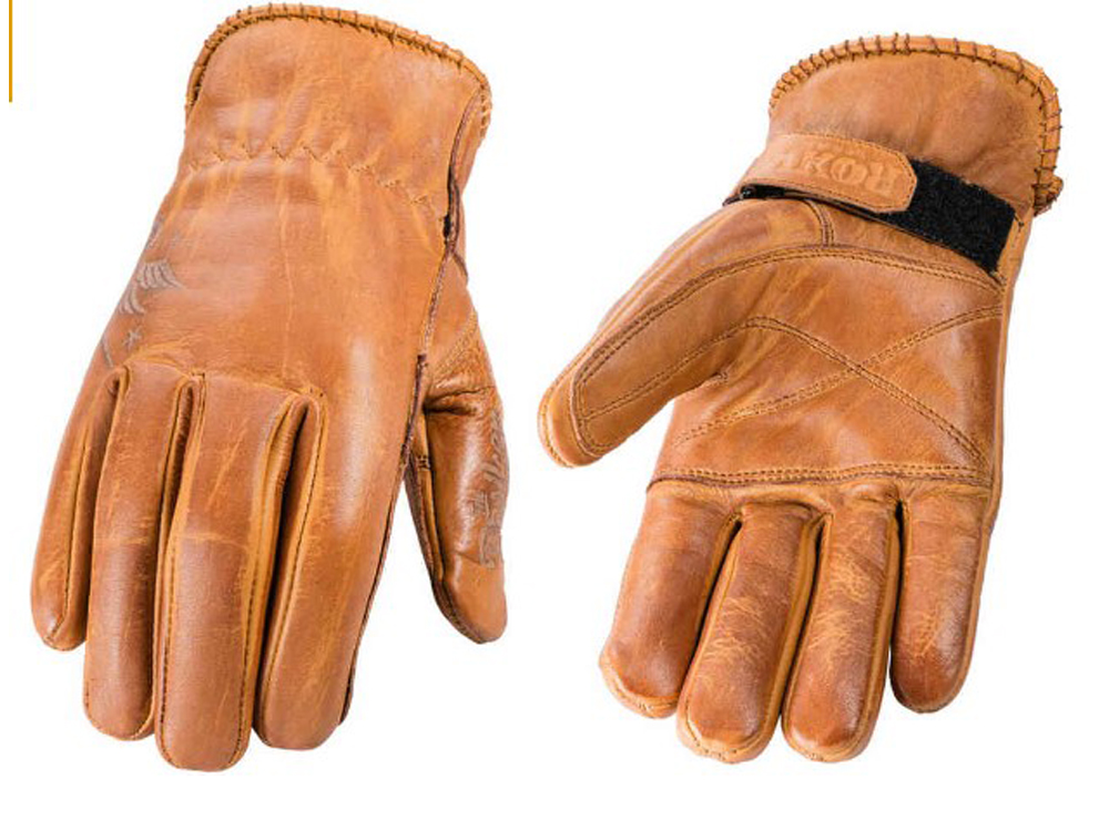 Rokker Tattoo Bird Motorradhandschuhe Lady (Beige)