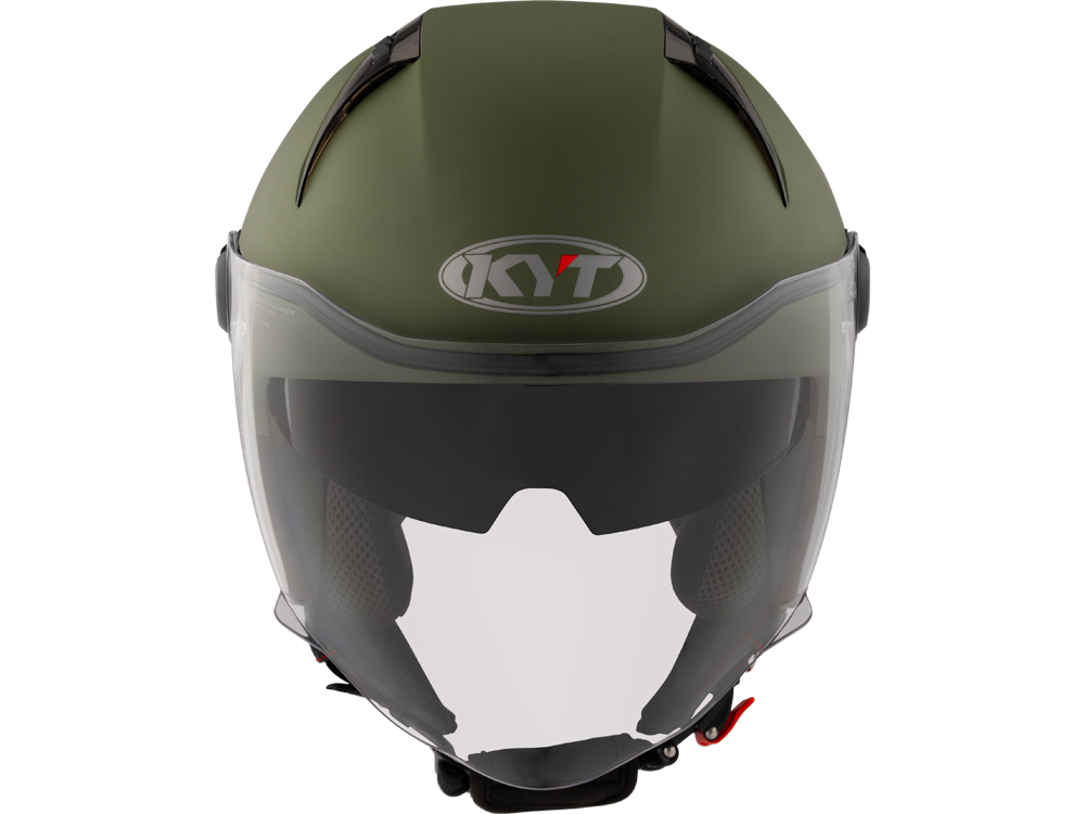 KYT D-City Plain Motorradhelm (Grünmatt)