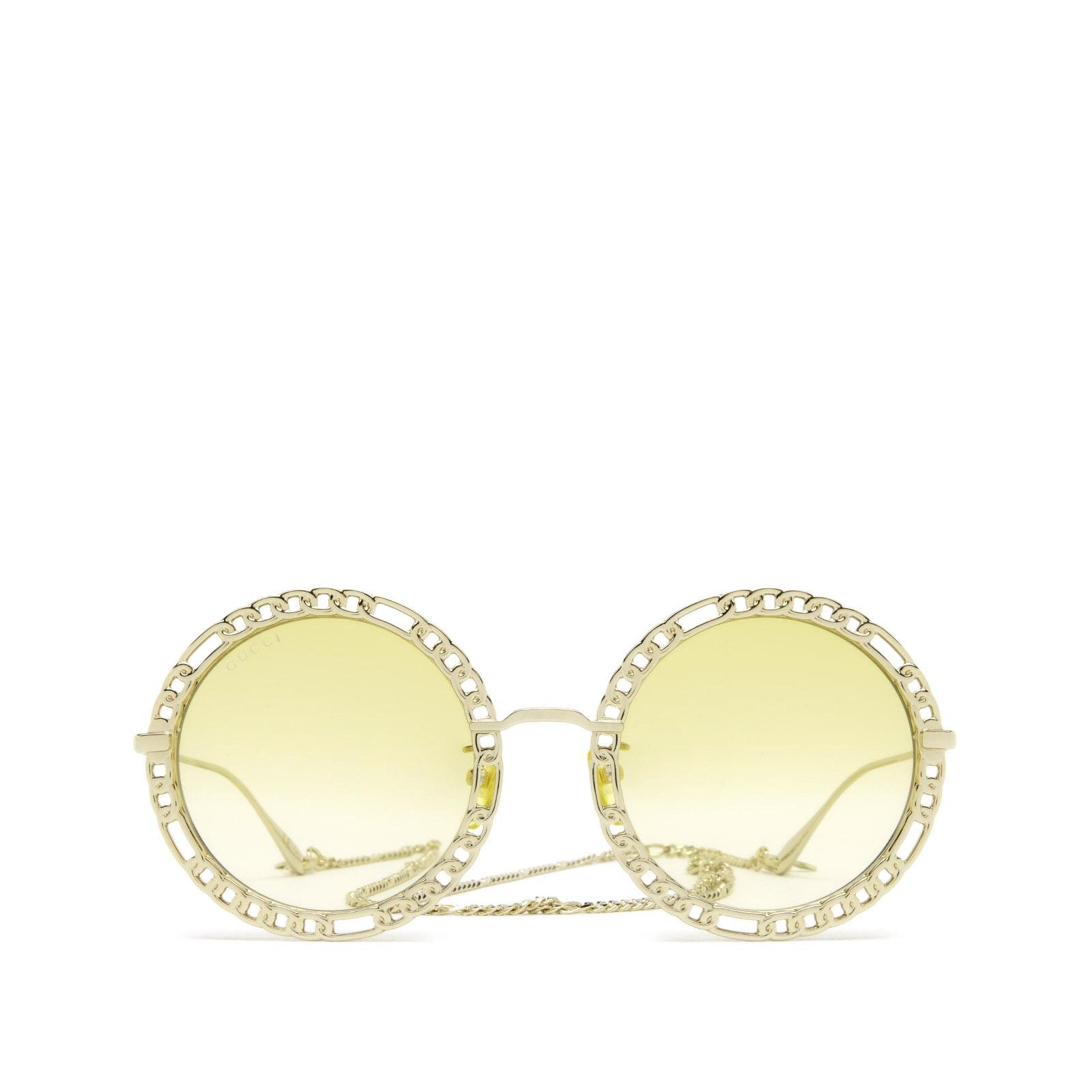 Gucci GG1113S gold female sunglasses
