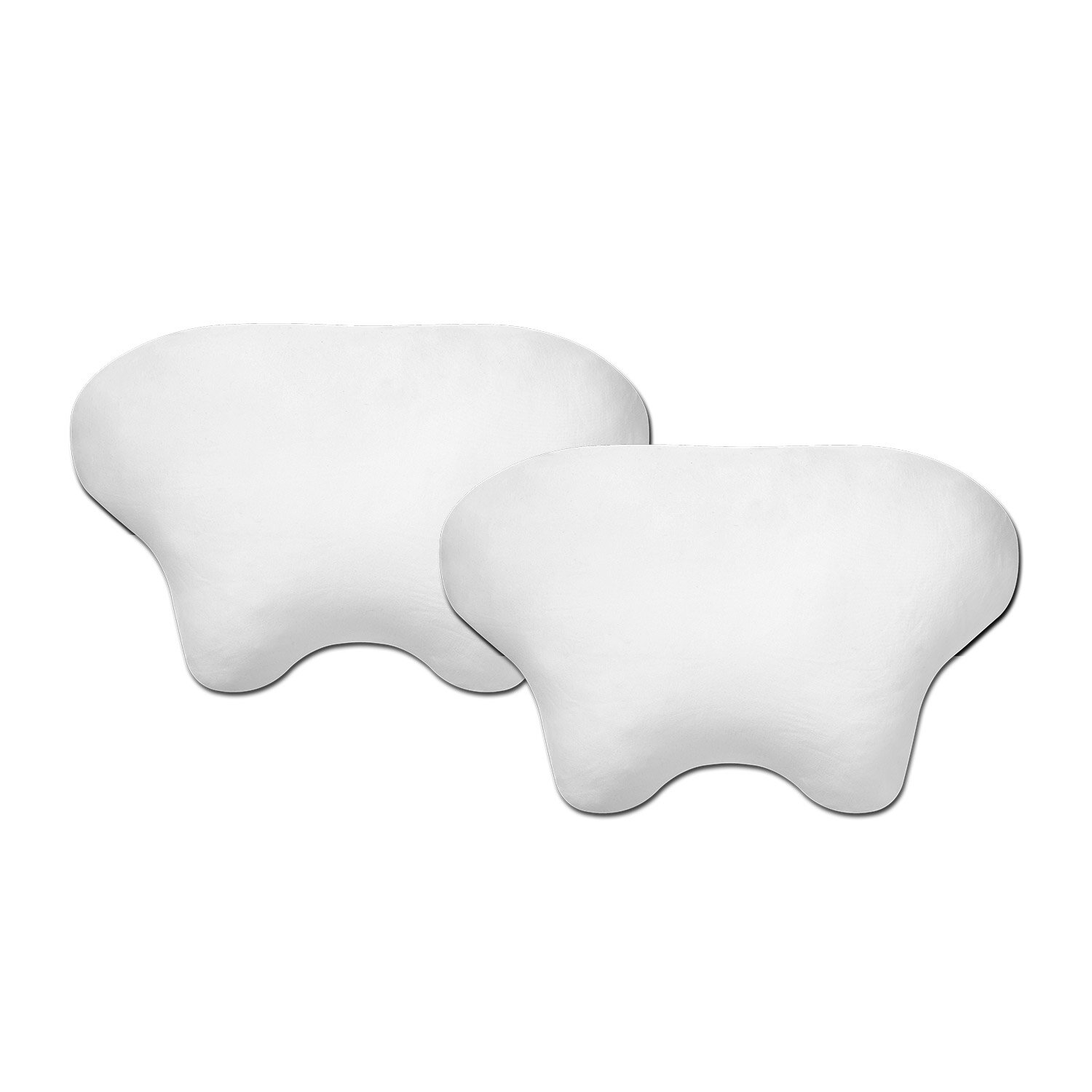 2x Kissen-Bezug für Seitenschläfer- und CPAP-Kissen LINA, weiss