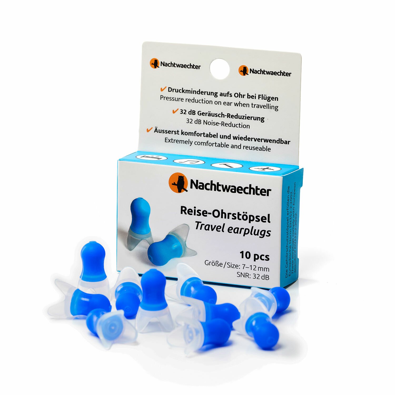 Reise-Ohrstöpsel (10 Stück)