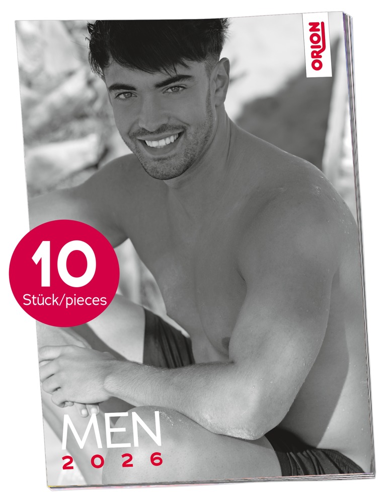 Pin-up Kalender „Men 2026“ im 10er-Pack