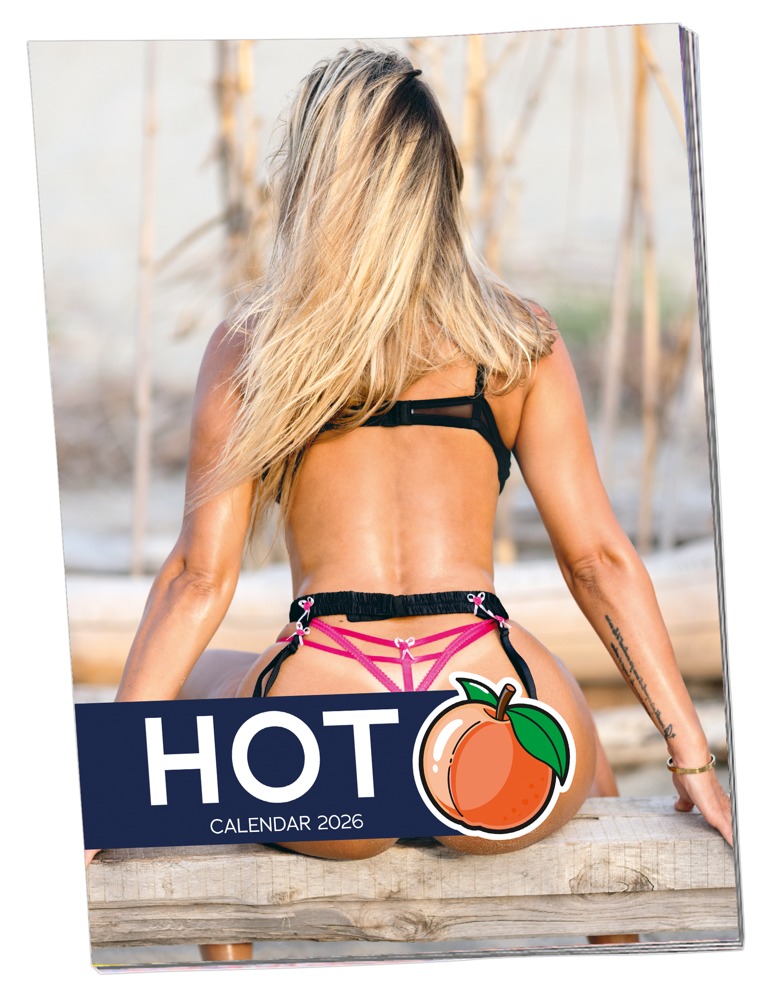 Pin-up Kalender „Hot Ass 2026“ in Farbe und im Großformat