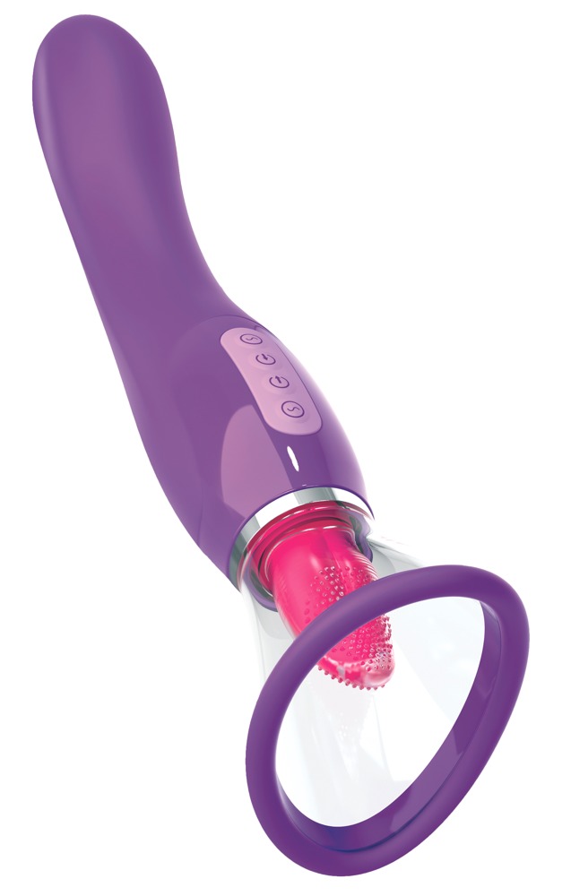 Vibrator „her ultimate pleasure“ mit Hotspot-Sauger & Zungenstimulator