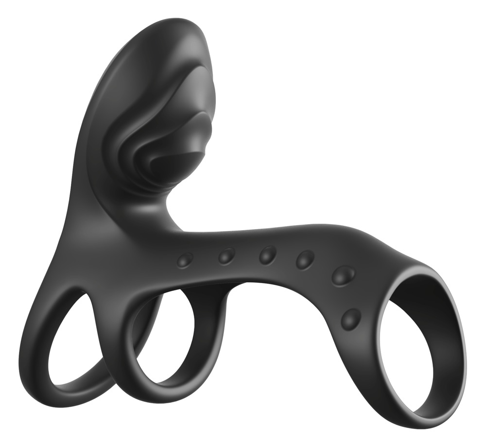 Penismanschette „Ultimate Couples Cage Pro“ mit Doppel-Vibration