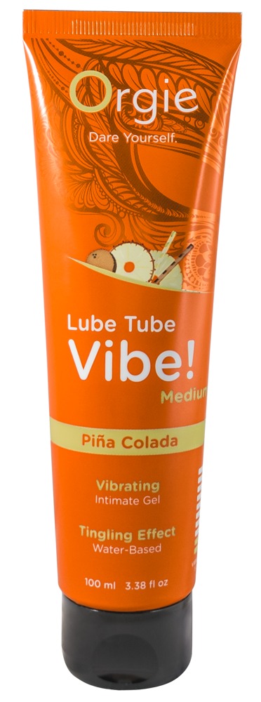 Erotik-Gel „Lube Tube Vibe! Piña Colada“ mit Vibrations-Effekt