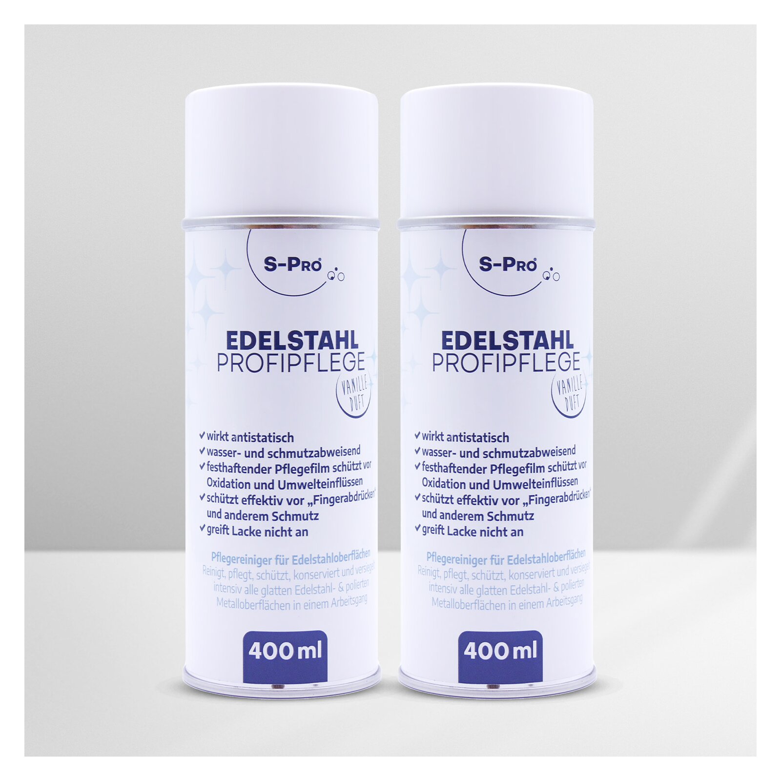 S-Pro® Edelstahl ProfiPflege 2 Dosen-Set