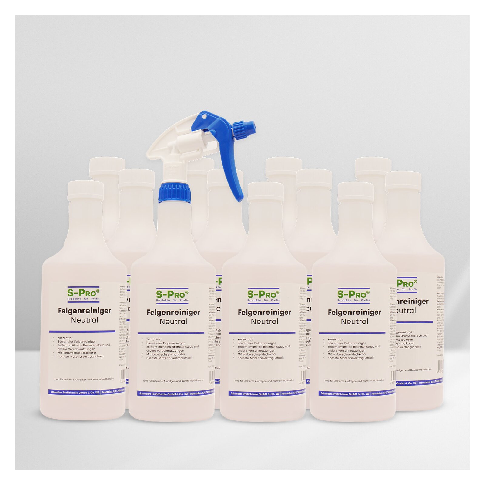 S-Pro Felgenreiniger-Neutral 12x 750ml Set