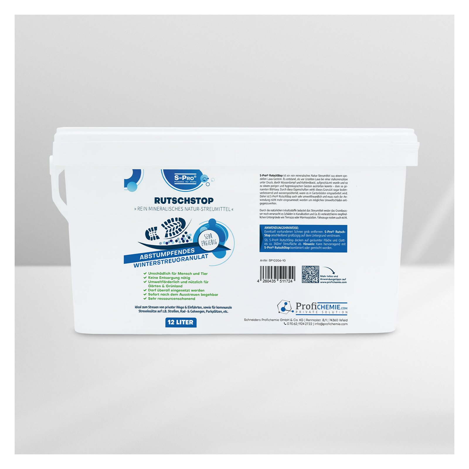 S-Pro® RutschStop Winterstreugranulat Eimer 12 Liter
