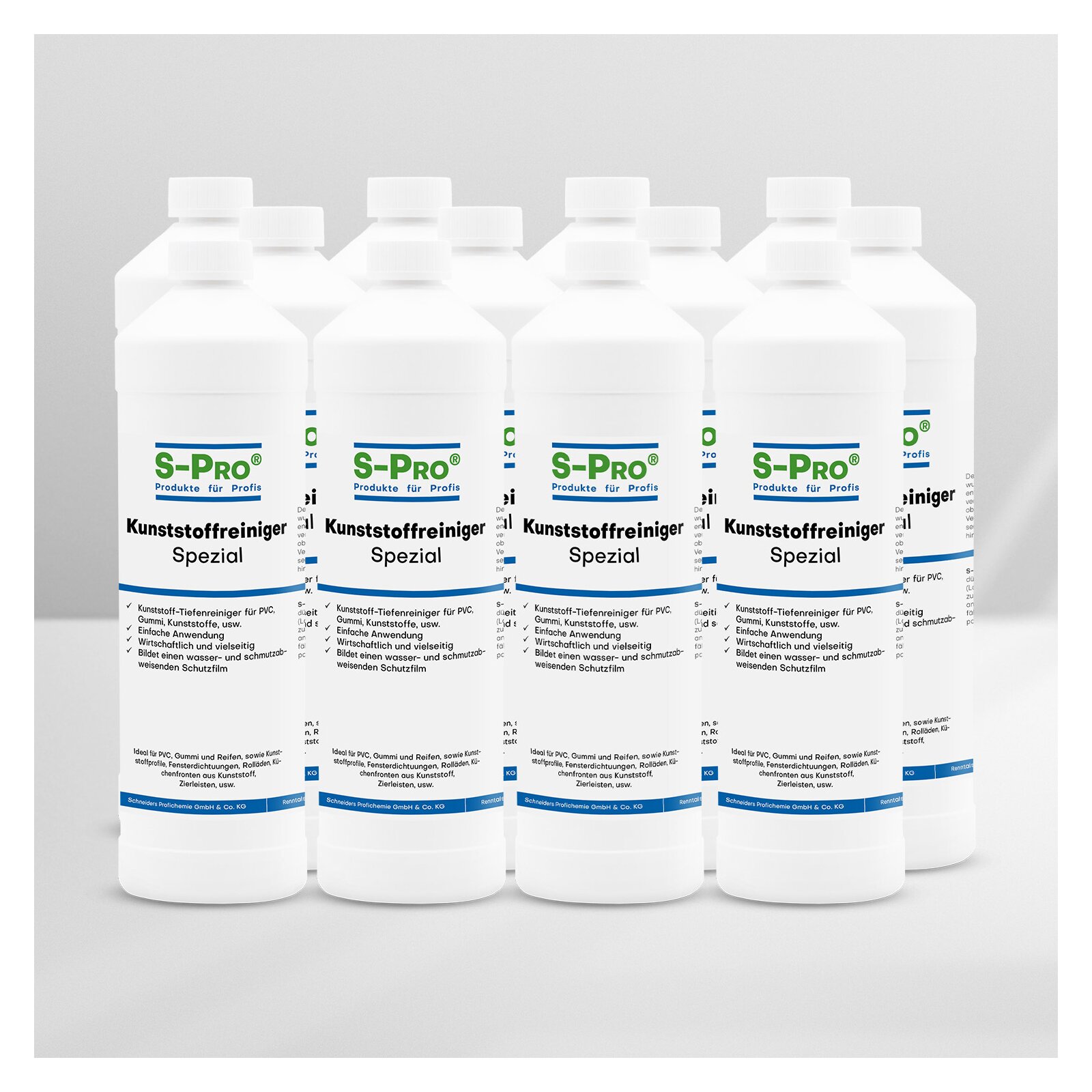 S-Pro® Kunststoffreiniger Spezial 12 x 1 Liter Karton