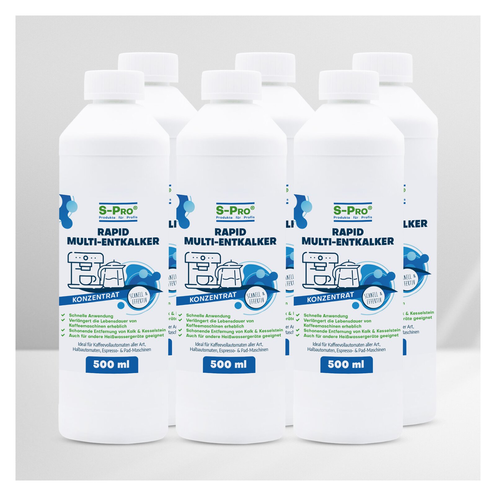 S-Pro® Rapid Multi-Entkalker 6 x Flaschen 500ml