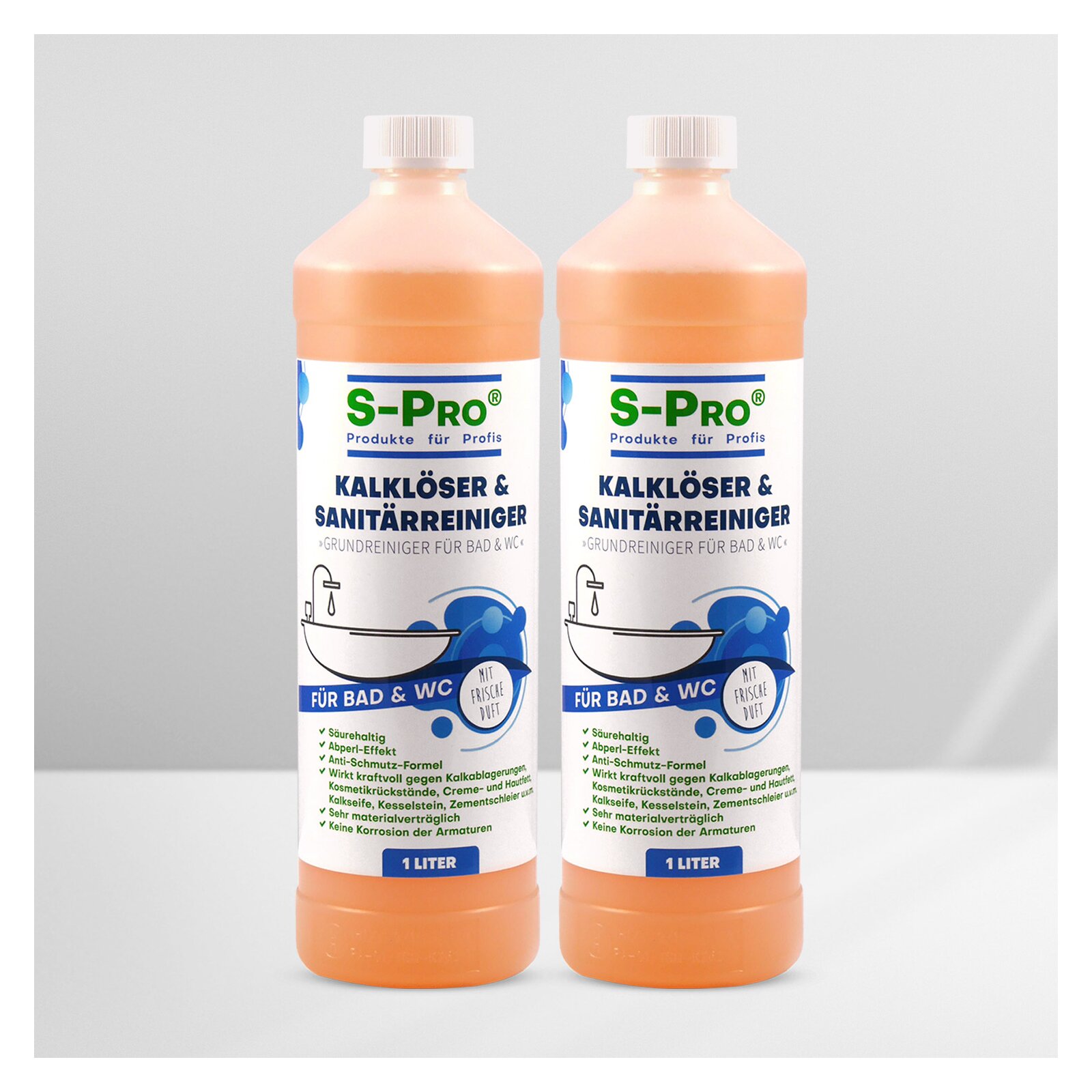 S-Pro Kalklöser und Sanitärreiniger 2x1Liter