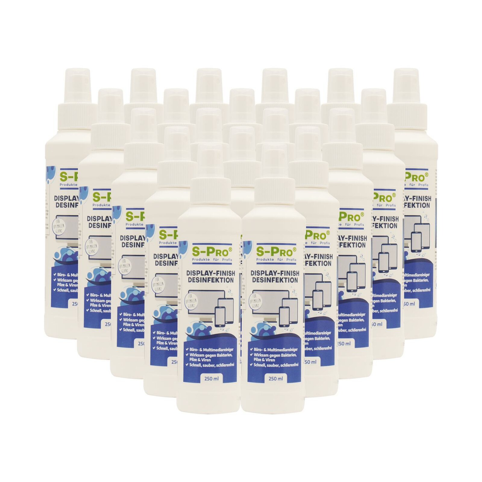 S-Pro® Display-Finish Desinfektion 20 x 250ml Dosen-Karton