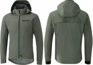 Regenjacke Shimano Transit Hardshell Jacket Herren S, grau