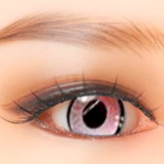 Augen Manga Rot - passend für alle Real Dolls aus TPE