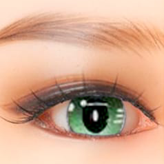 Augen Manga Grün - passend für alle Real Dolls aus TPE