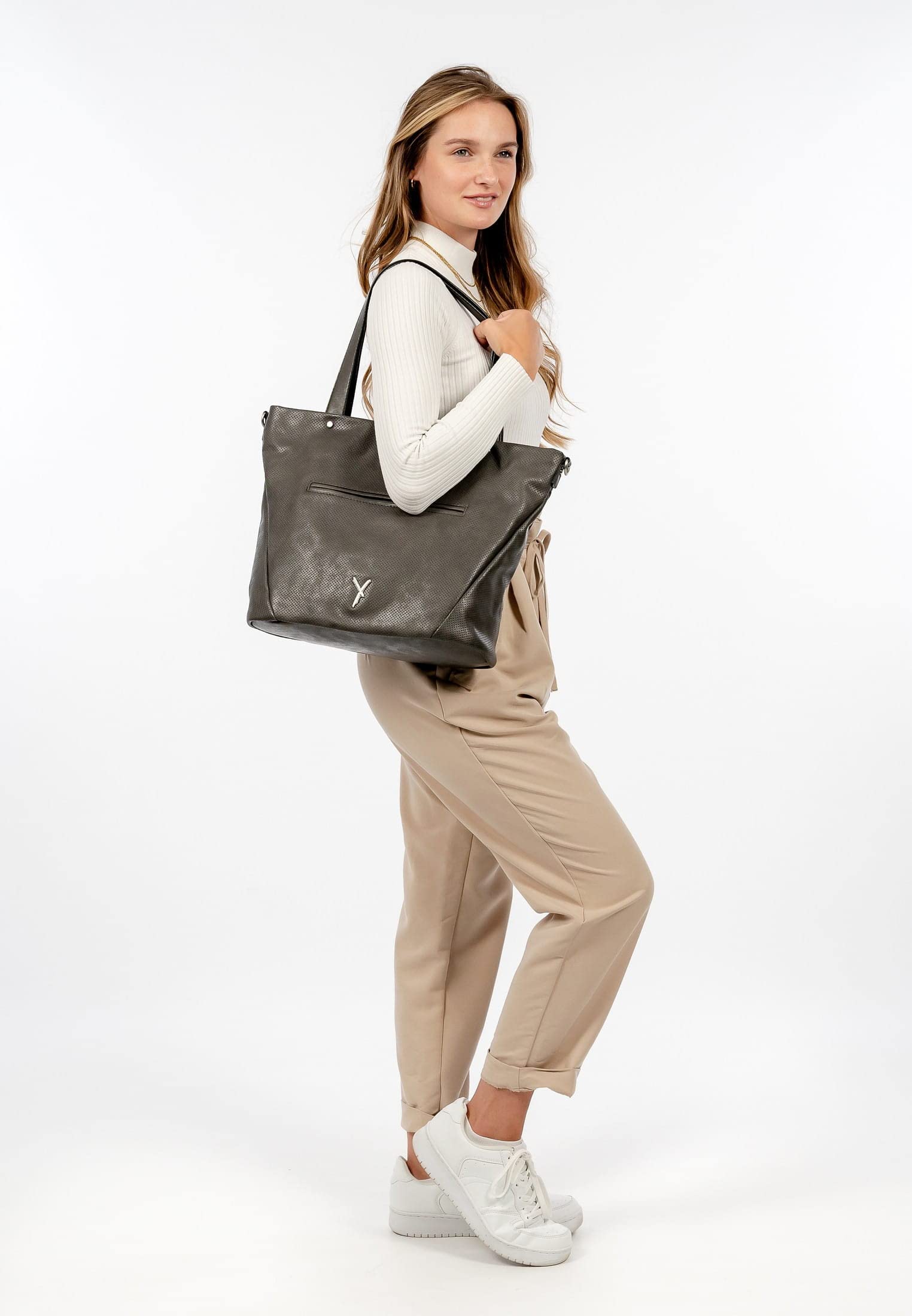 Handtaschen grau LALEY shopper -