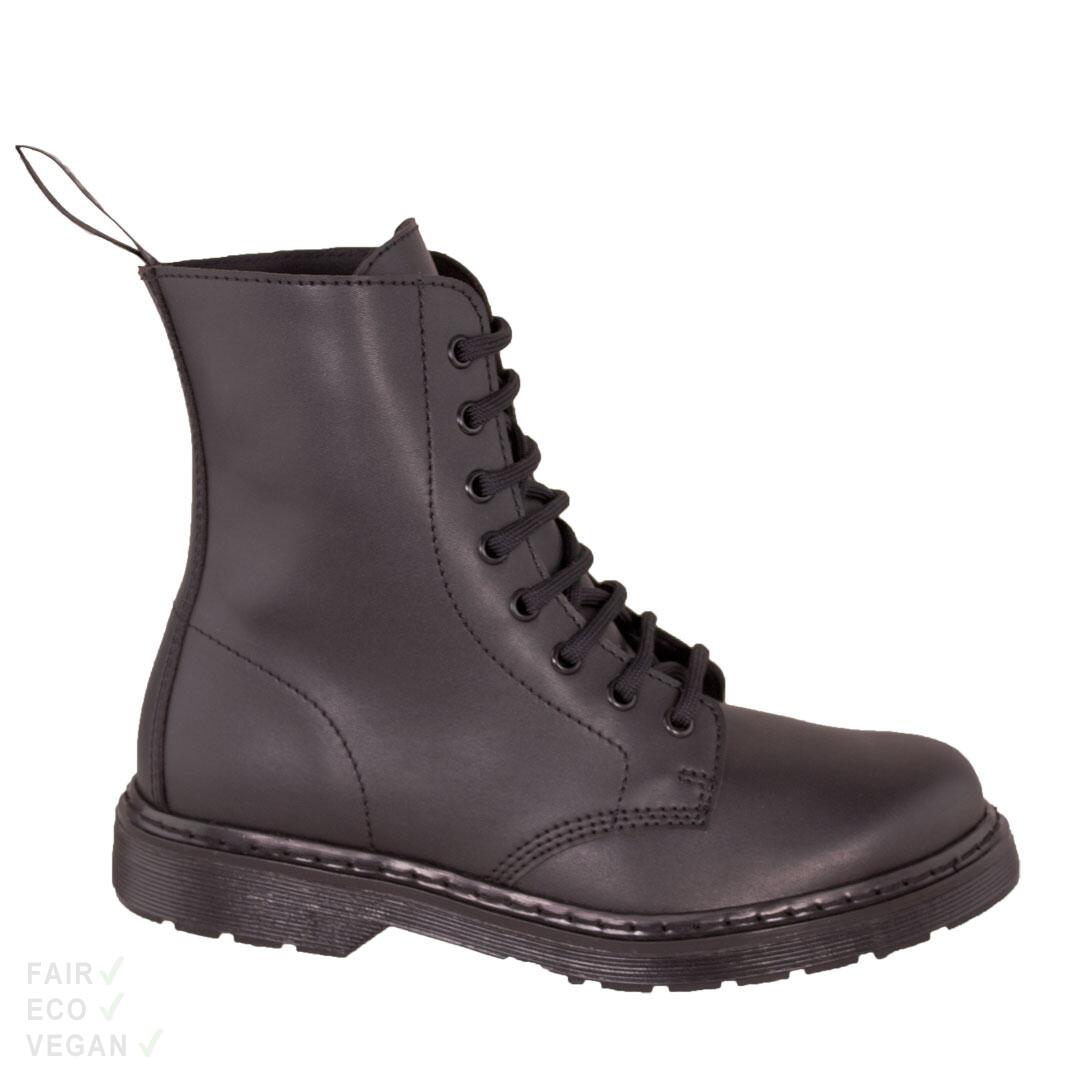 Shoezuu 8 Eye UK Boot Winter Black Mono