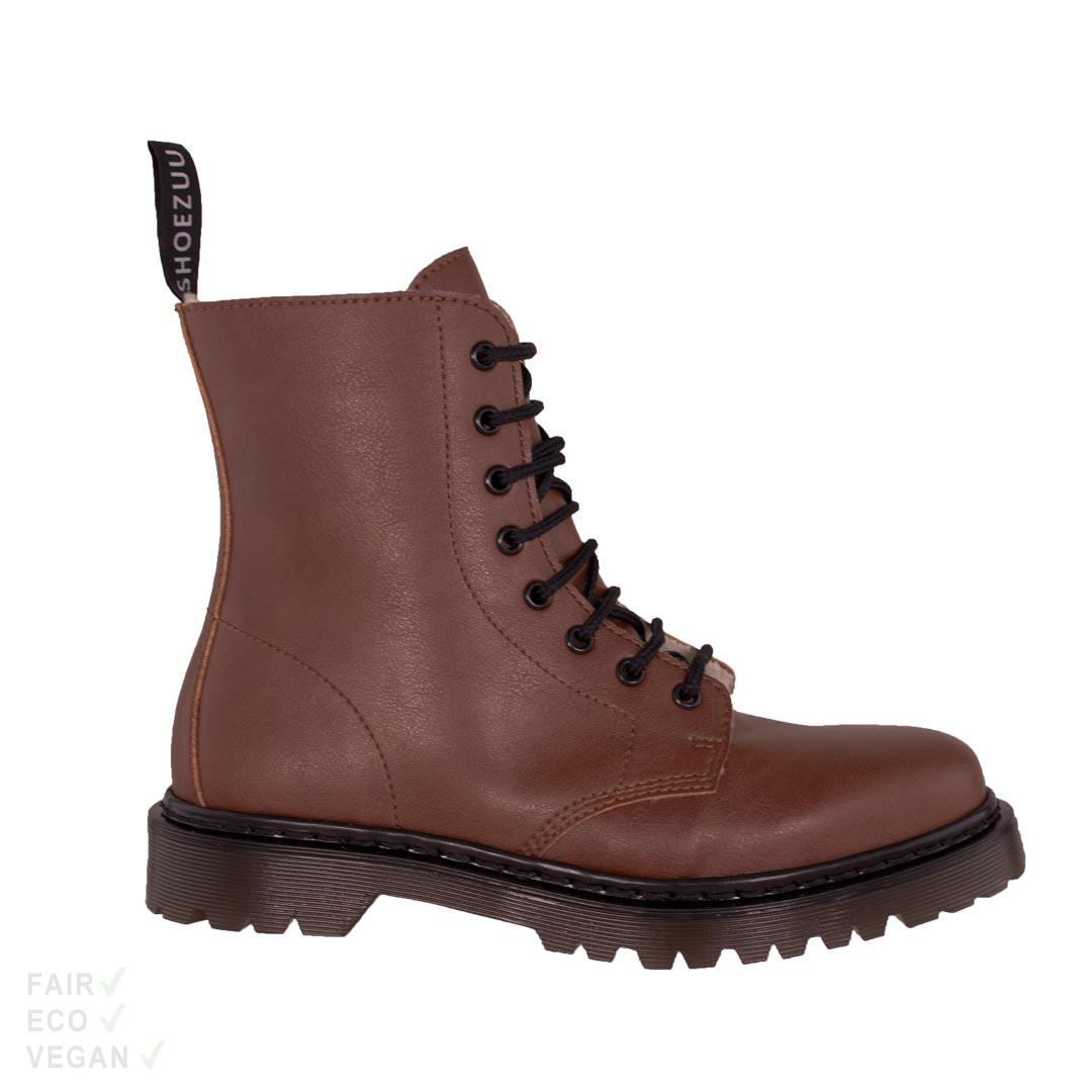 Shoezuu 8 Eye UK Boots Winter nussbraun 43