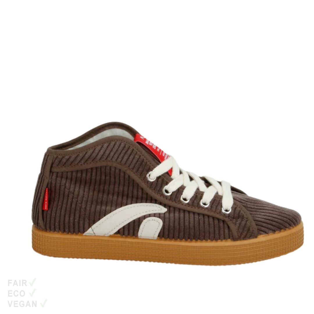 Grand Step Shoes Taylor High Top Sneaker Cord coffee 42