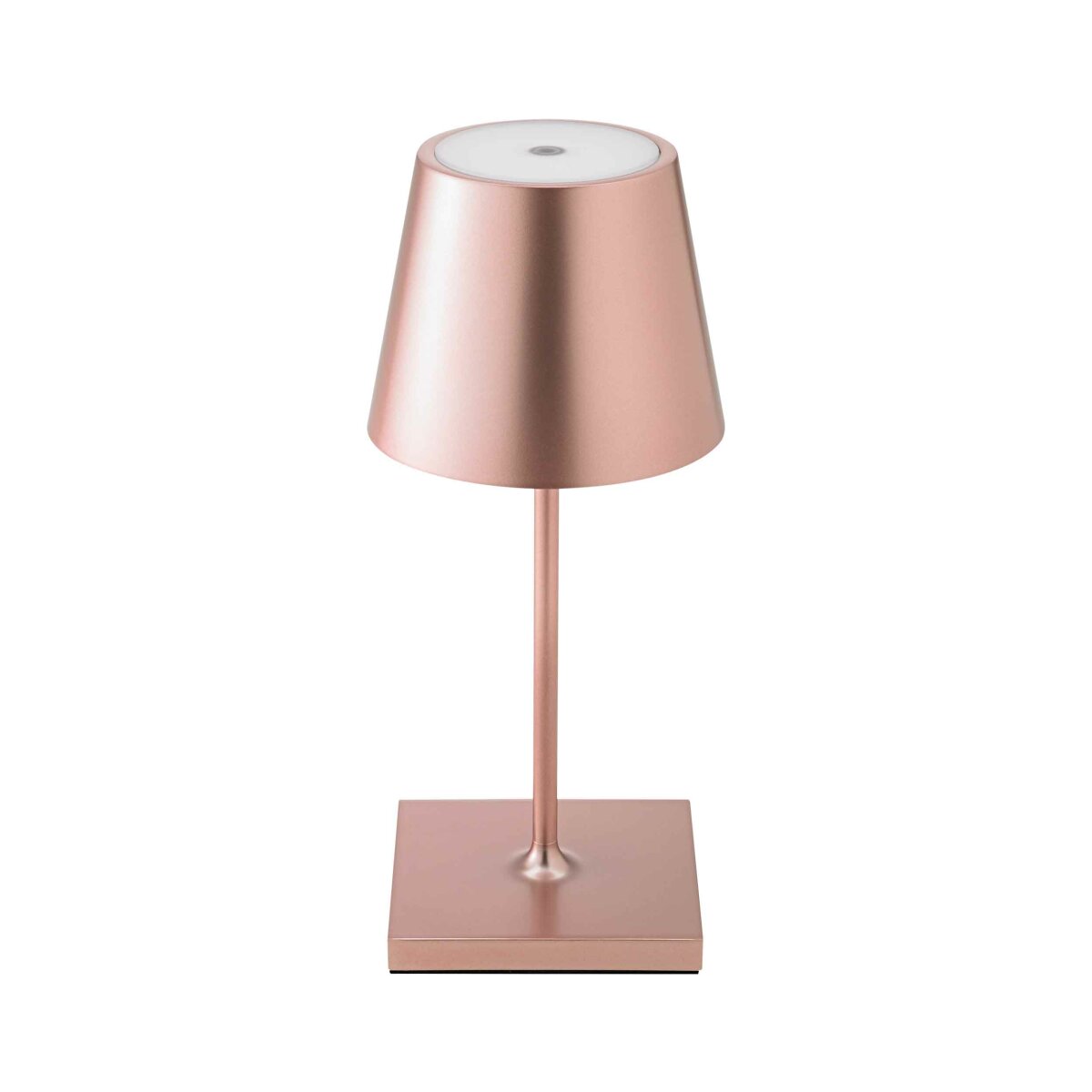Sigor Nuindie mini 25 roségold eloxiert rund Akku Tischleuchte LED