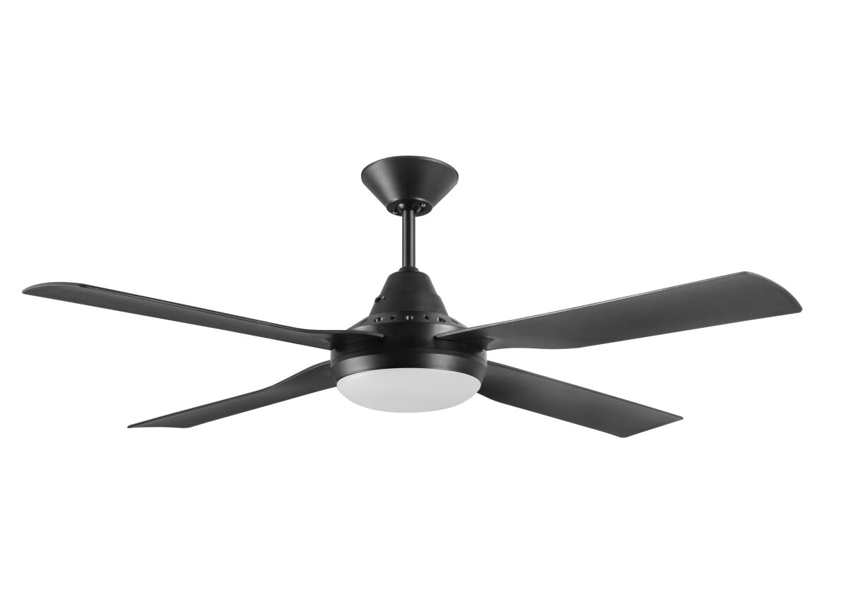 Lucci Air Deckenventilator Moonah Schwarz mit LED Beleuchtung