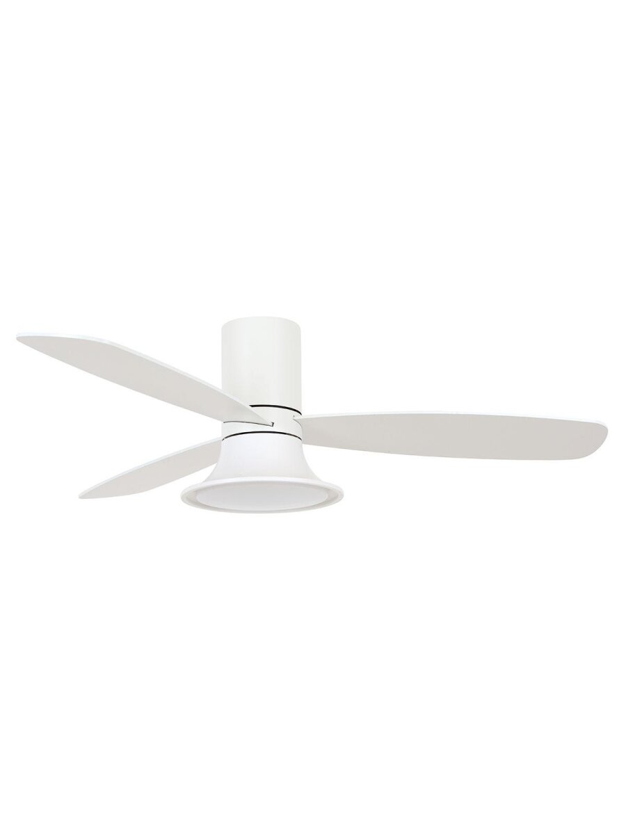 Lucci Air Deckenventilator Flusso Weiß mit LED Beleuchtung
