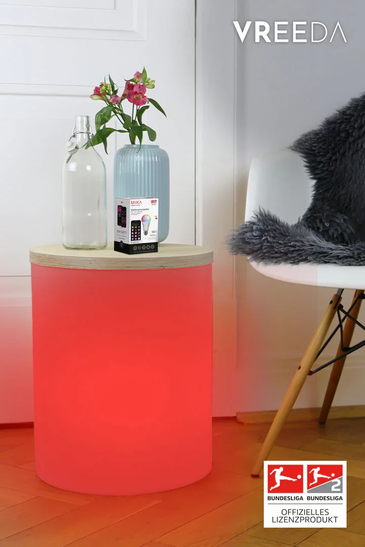 8 Seasons Design Shining Drum mit MIKA Fußball Licht