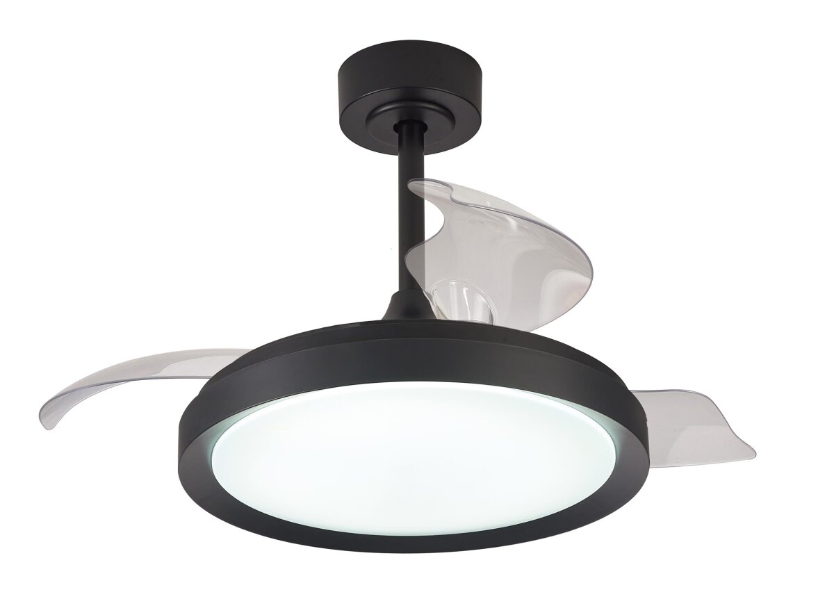 Mantra Mistral Mini Deckenventilator LED Fernbedienung dimmbar schwarz