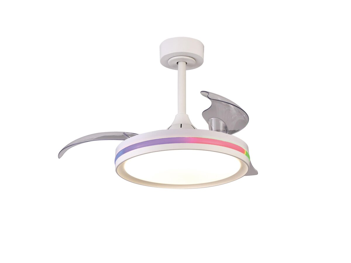 Mantra North Deckenventilator LED Fernbedienung dimmbar weiß