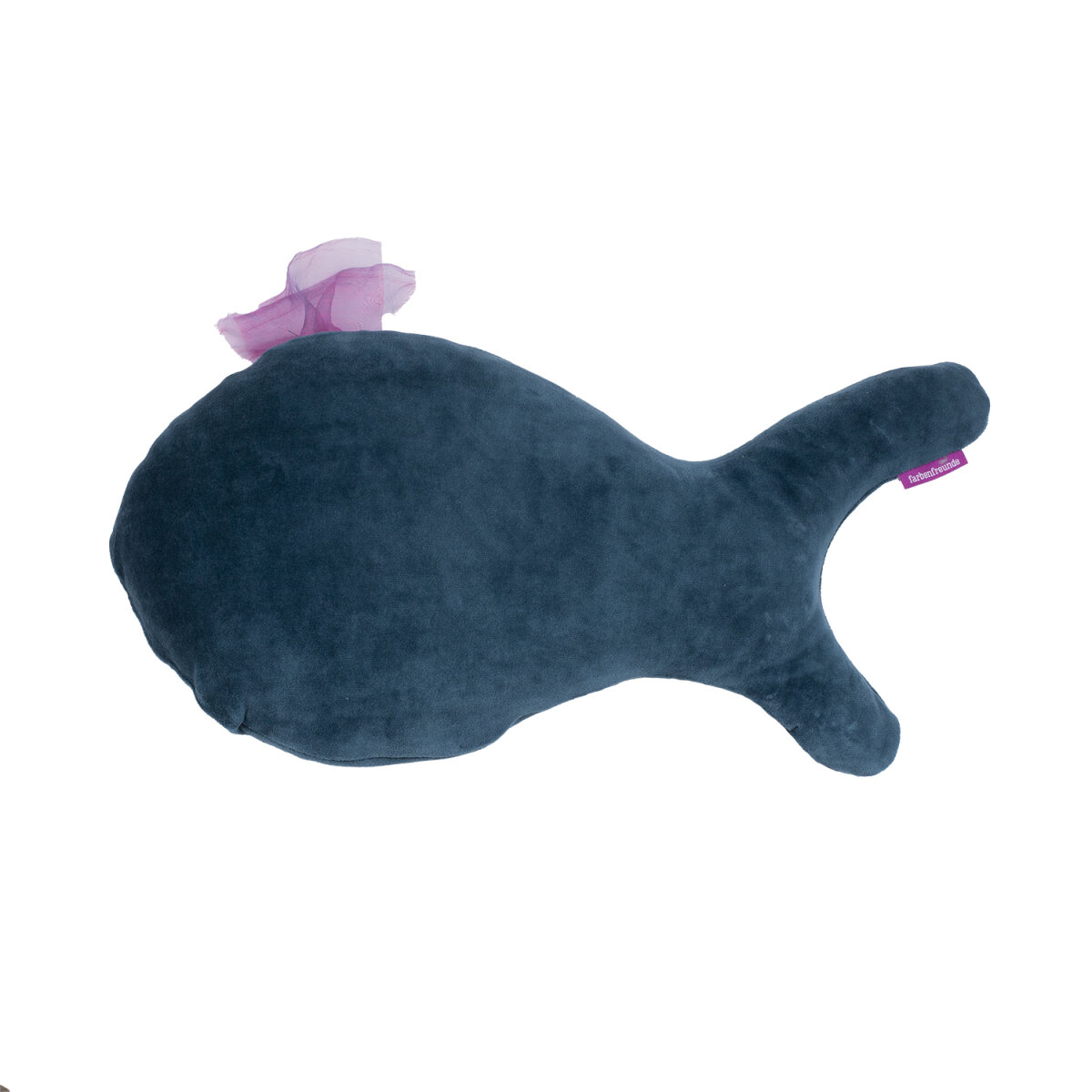 Mr. Fish Kissen by Trouble Away winterpetrol von farbenfreunde