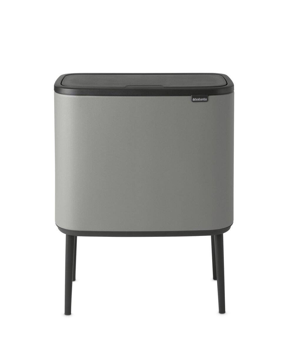 Brabantia Bo Touch Bin 3 x 11 L Mineral Concrete Grey