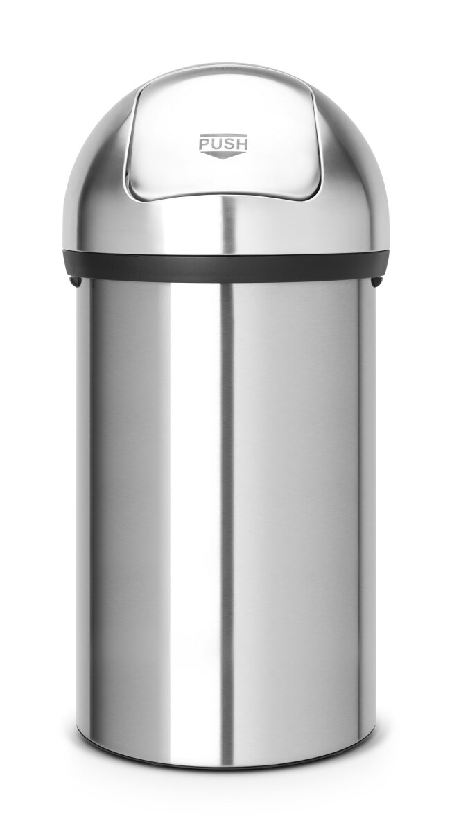 Brabantia Push Bin 60 L Matt Steel