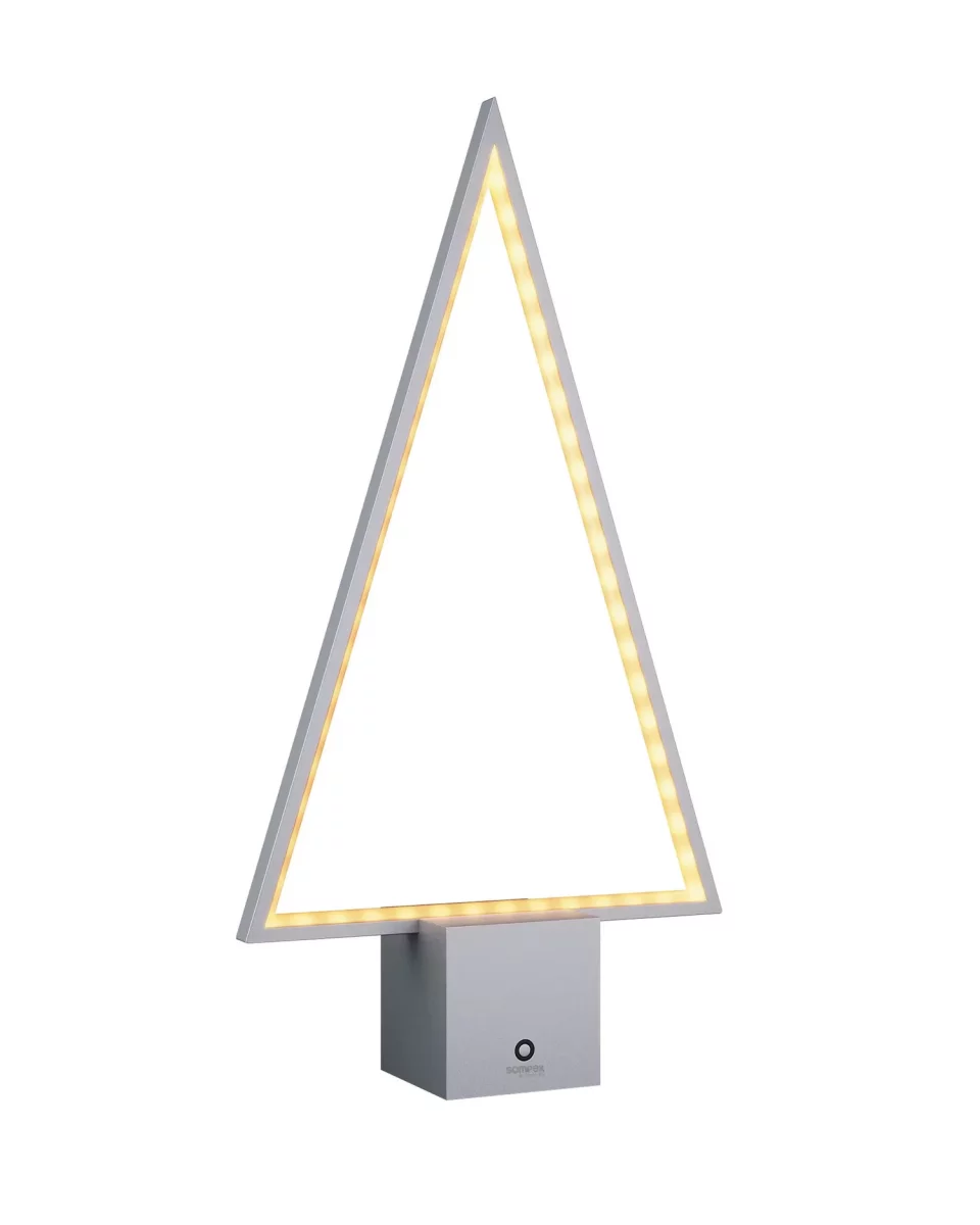 Sompex LED Akku-Tischleuchte Pine 2.0 silber 47cm