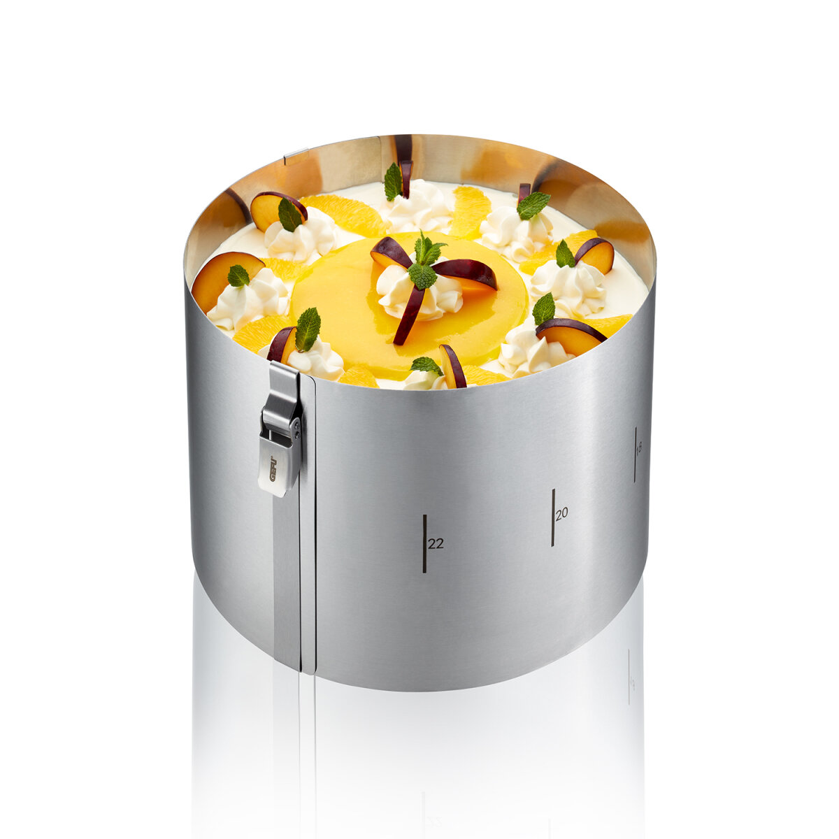 Gefu Tortenring TONDO CLIP, H 15 cm