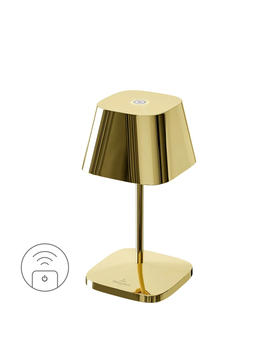 Villeroy & Boch Neapel RC gold Akku LED Tischleuchte