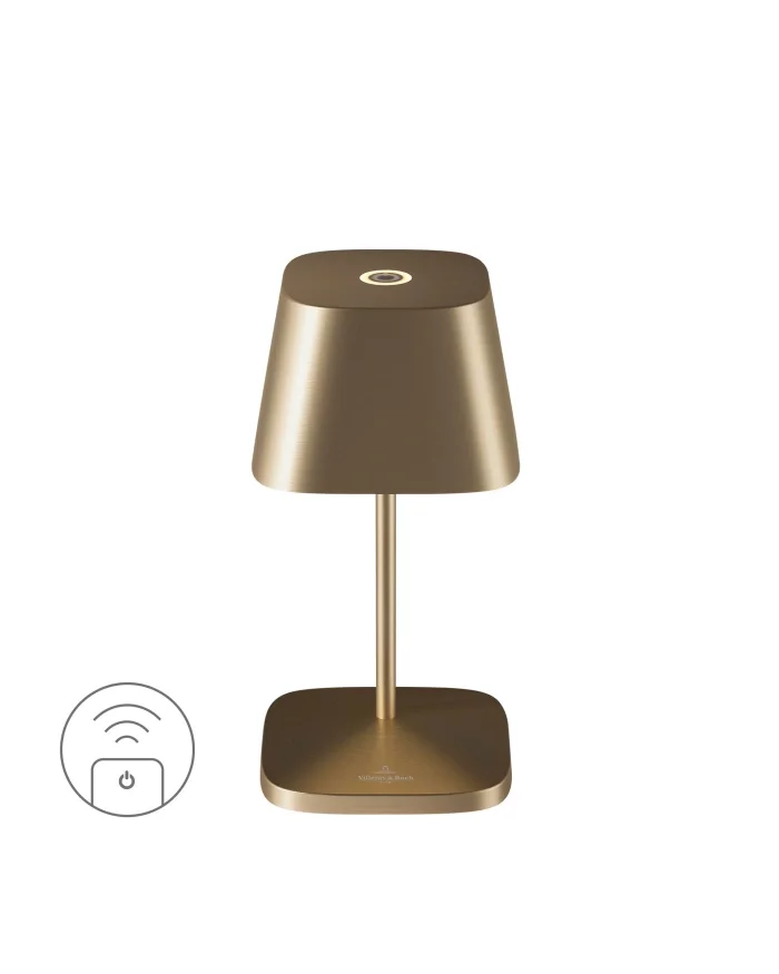 Villeroy & Boch Neapel RC gold gebürstet Akku LED Tischleuchte