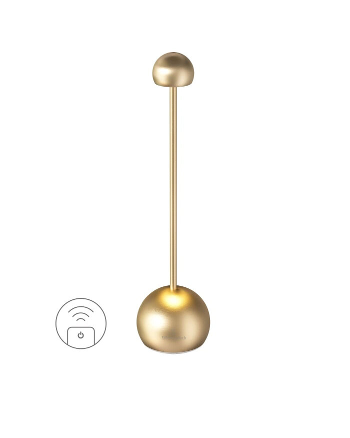 Villeroy & Boch Elba RC Akku LED Tischleuchte gold gebürstet