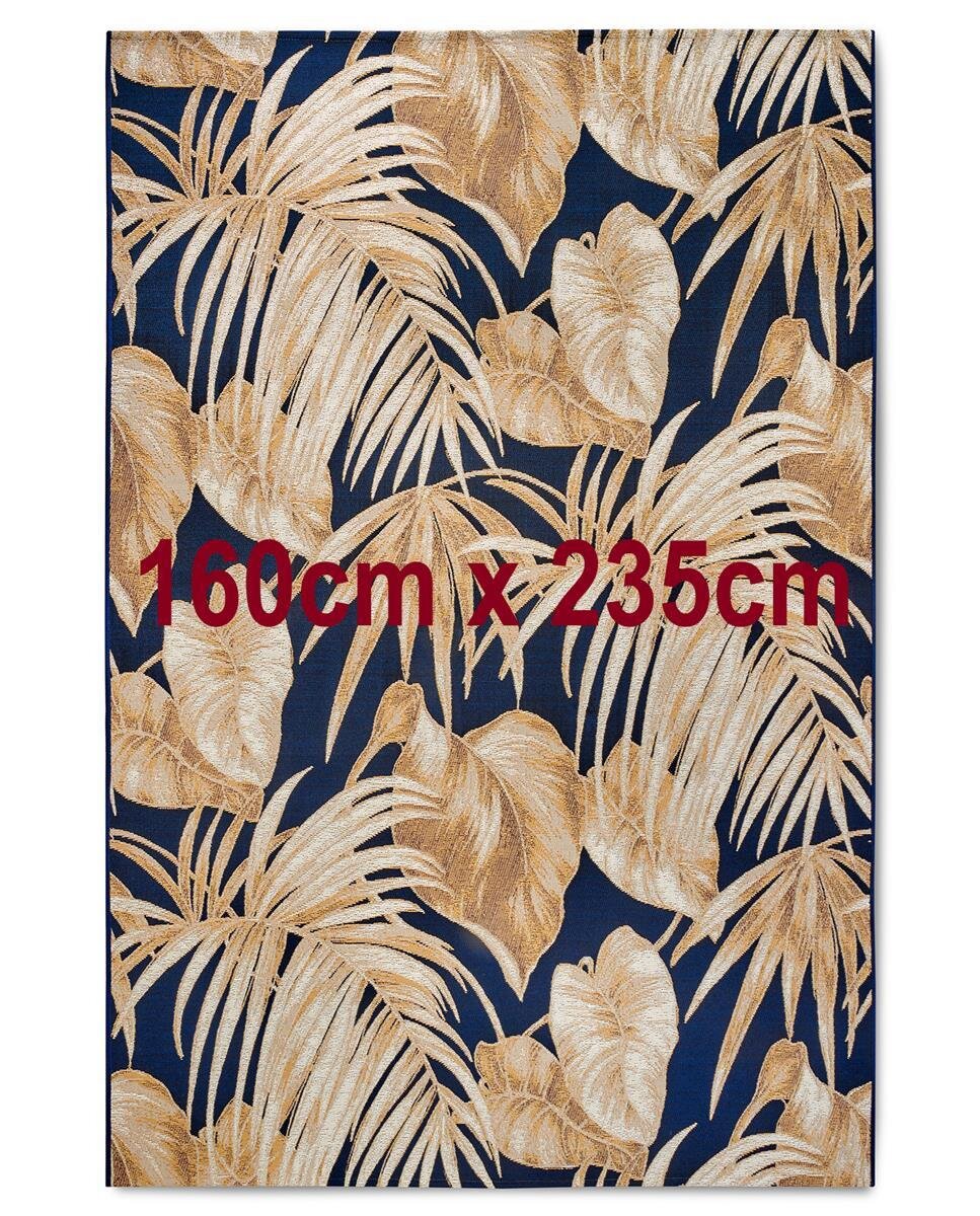 Villeroy & Boch In- & Outdoor Teppich Oktavie Dunkelblau Gold 160cm x 235cm