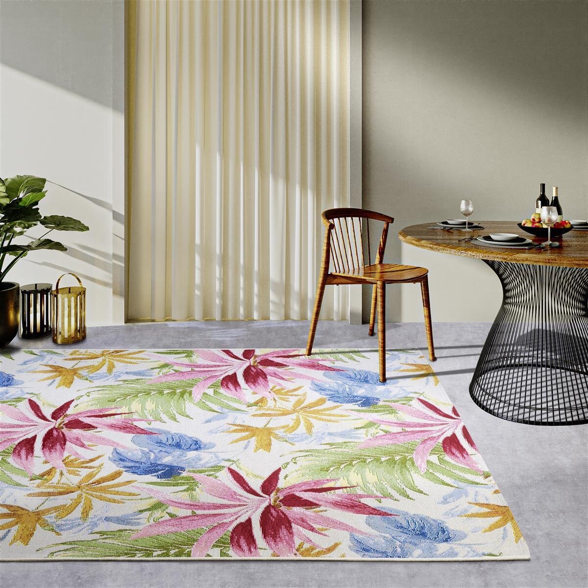 Villeroy & Boch In- & Outdoor Teppich Victor Creme Bunt